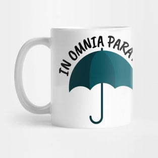 In Omnia Paratus - Umbrella - White - Gilmore Mug